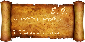 Skultéty Imogén névjegykártya